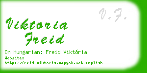 viktoria freid business card